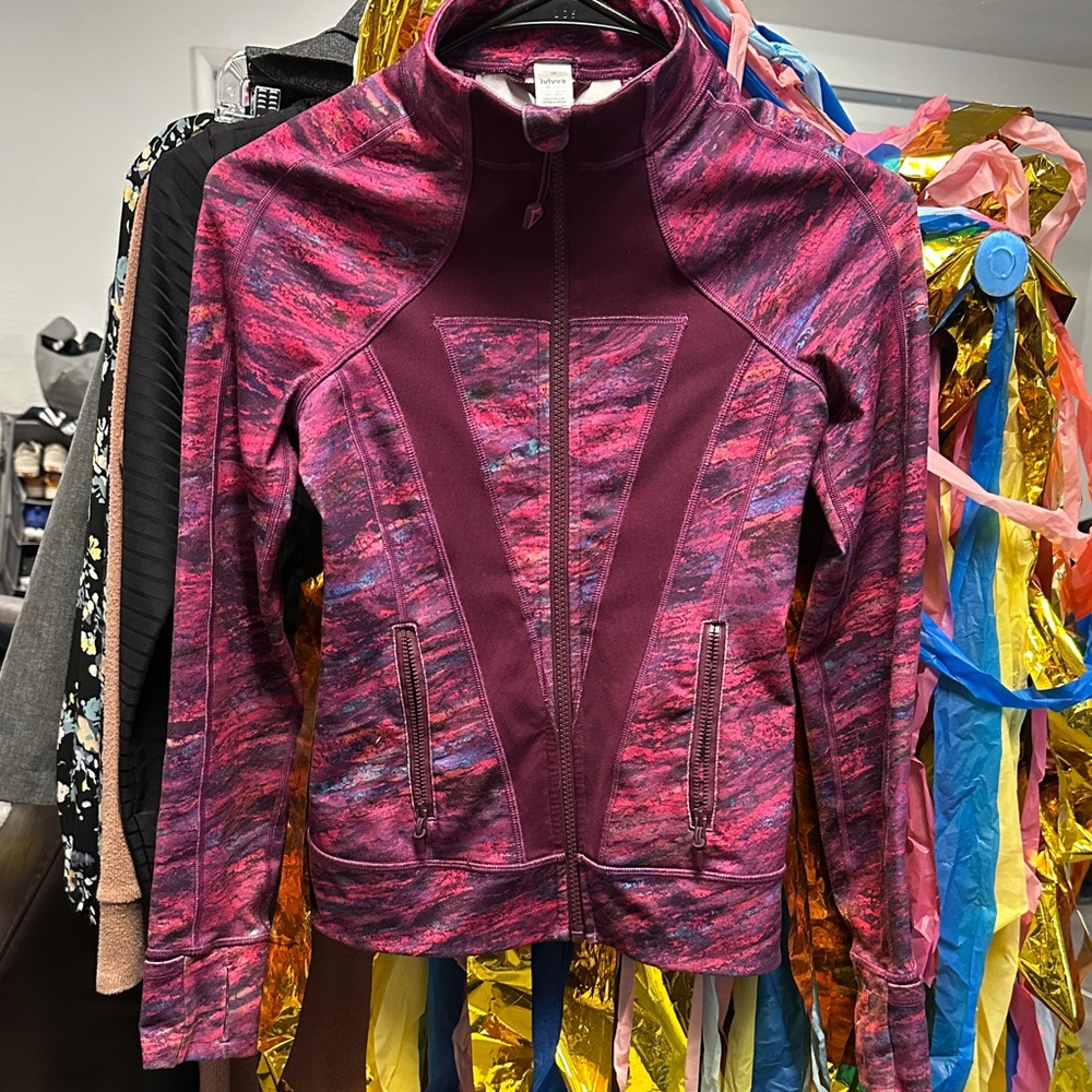 Ivivva Multicolor Kids Jacket with Pink and Purple